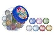 Små presenter till barn - WHL 45 mm hoppeboll glitter - Assorterad - 65289