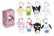 Små presenter till barn - WHL 4"/10CM HELLO KITTY KARABINER KUTIES HJÄRTVÄSKCLIP - 1 st blandade - 3301