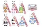 Små presenter till barn - WHL 6.5CM KAWAII KUTIES 3D nyckelring m/rem 1 st - Blandade - 65905