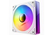 Chassi fläkt - DUTZO INF 120 PWM ARGB Reverse (2-pack) - Chassi fläkt - 120mm - Vit med RGB LED - 28 dBA - 8501029