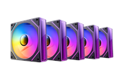 Chassi fläkt - DUTZO INF 120 PWM ARGB (5-pack) - Chassi fläkt - 120mm - Svart med RGB LED - 28 dBA - 8501027
