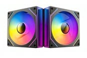 Chassi fläkt - DUTZO INF 140 PWM ARGB (2-pack) - Chassi fläkt - 140mm - Svart med RGB LED - 28 dBA - 8501027