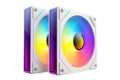 Chassi fläkt - DUTZO INF 140 PWM ARGB (2-pack) - Chassi fläkt - 140mm - Vit med RGB-ljus - 28 dBA - 8501027