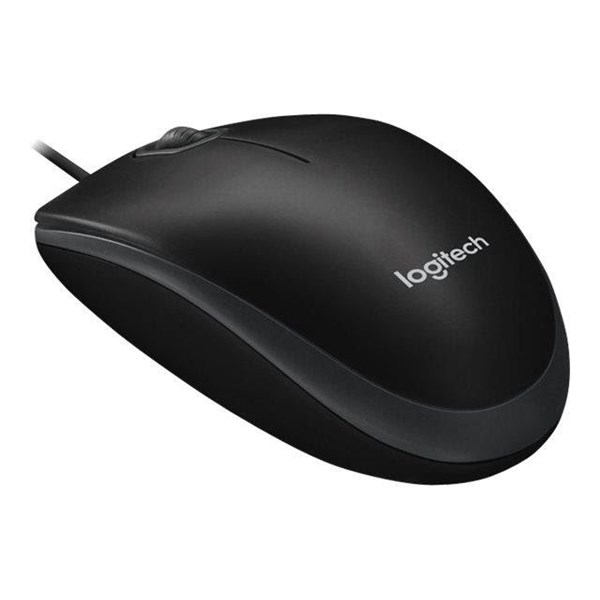 Logitech B100 Optical USB Mouse - mus - Mouse - Optic - 3 knappar - Svart