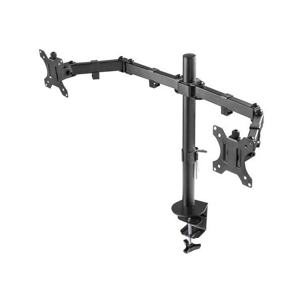 Deltaco Dual Monitor Desk Mount for 13"-32" screens - Svart