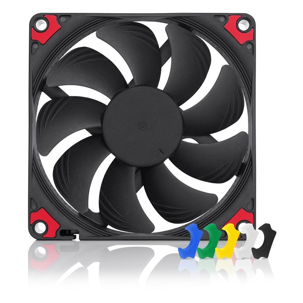 Noctua NF-A9x14 HS-PWM chromax.black.swap - Chassi fläkt - 92mm - Svart - 19 dBA