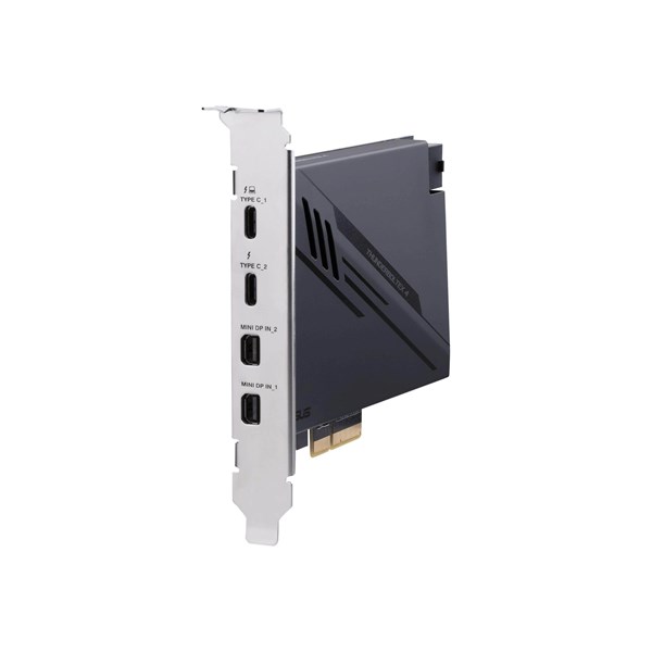 ASUS ThunderboltEX 4 expansion card dual Thunderbolt 4 (USB‑C®) ports DisplayPort 1.4 PCIe® 3.0 x4 interface