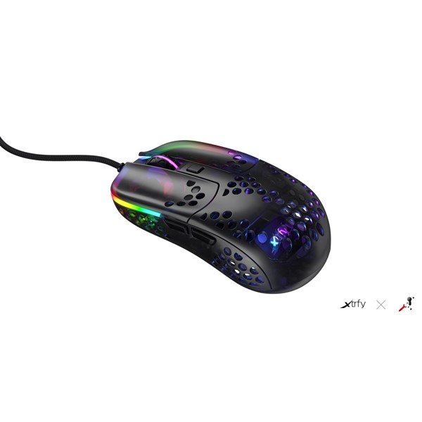 Xtrfy MZ1 - Zy's Rail - Gamingmus - Optic - 6 knappar - Svart med RGB ljus