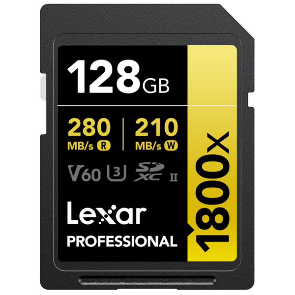 Lexar Professional Gold 1800x SD - 280MB/s - 128GB
