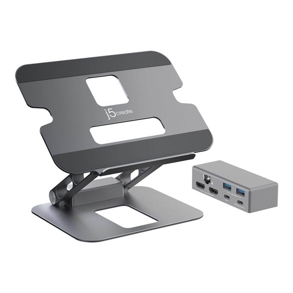 j5create Multi-Angle Dual HDMI Docking Stand (with Ethernet)