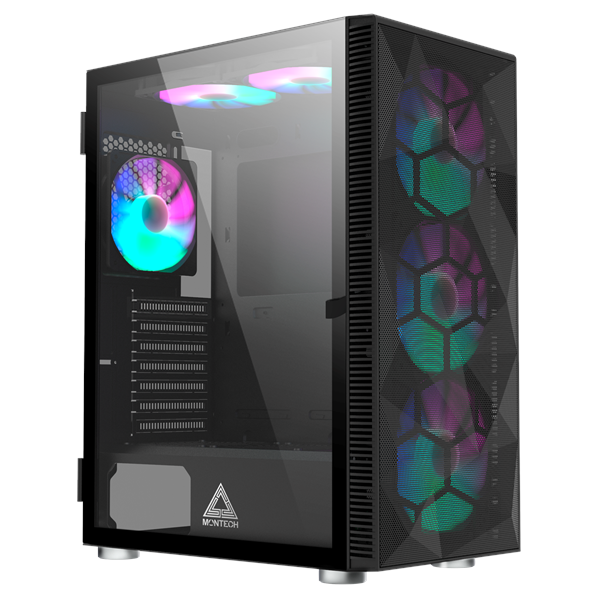 Montech X3 Mesh - Black - Chassi - Miditower - Svart