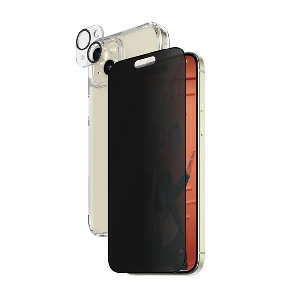 PanzerGlass Privacy 3-in-1 Pack iPhone 15 Plus