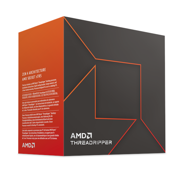 AMD Ryzen Threadripper 7980X CPU - 64 kärnor - 3.2 GHz - AMD sTR5 - AMD Boxed (utan kylare)