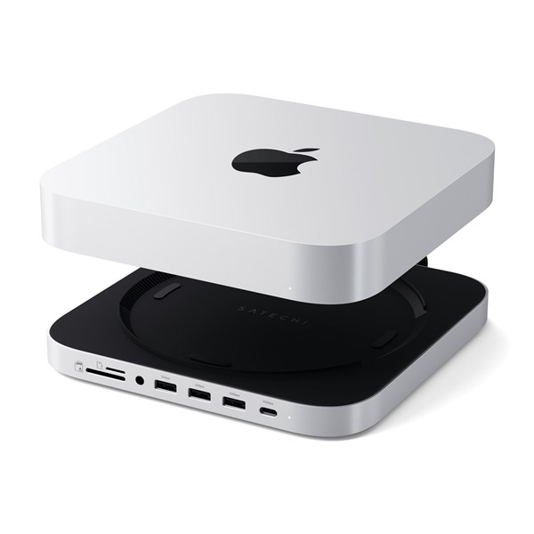 Satechi Stand & Hub For Mac Mini / Studio With NVMe SSD Enclosure