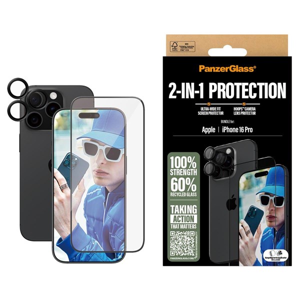 PanzerGlass 2-in-1 Bundle iPhone 16 Pro