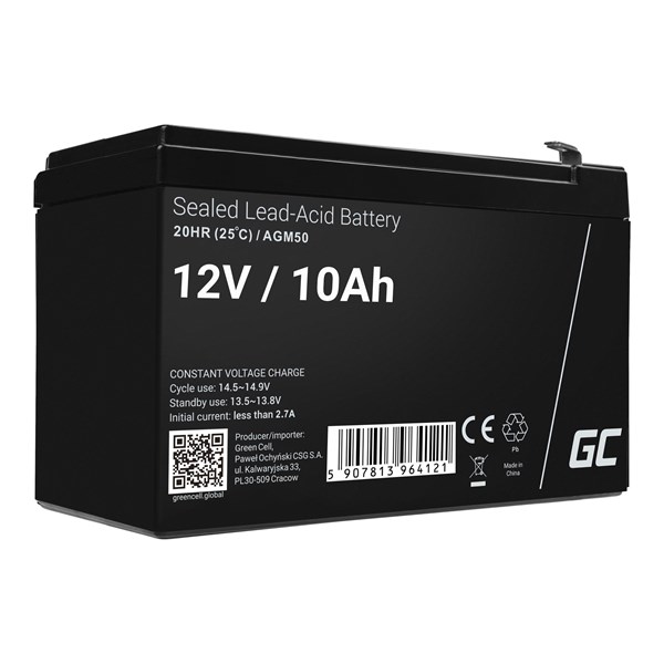 Green Cell AGM50 AGM 12V/10Ah Gel Deep Cycle