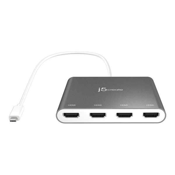 j5create USB-C to 4-Port HDMI Multi Monitor Adapter