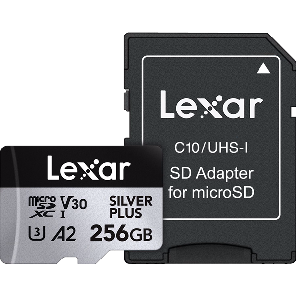 Lexar Professional Silver Plus MicroSD/SD - 205MB/s - 256GB