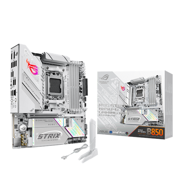 ASUS ROG STRIX B850-G GAMING WIFI Moderkort - AMD B850 - AMD AM5 - DDR5 RAM - Micro-ATX