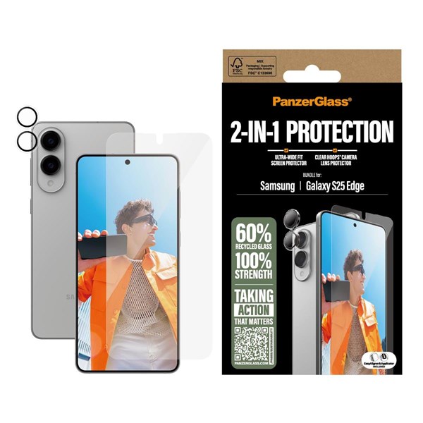 PanzerGlass 2-in-1 Bundle Samsung S25 Edge