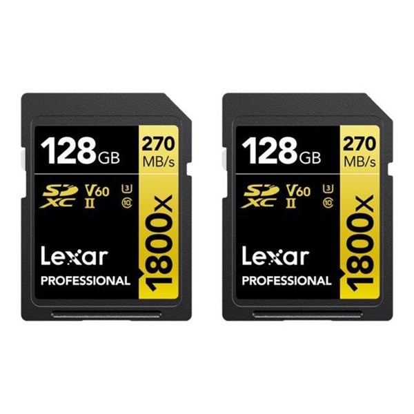 Lexar Professional GOLD Series - flash memory card - 128 GB - SDXC UHS-II