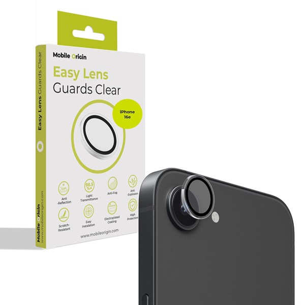Mobile Origin Easy Lens guards - clear- iPhone 17e/16e