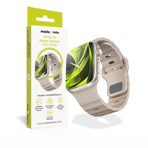Mobile Origin Strap III - light beige - Apple Watch 49mm/46mm/45mm/44mm