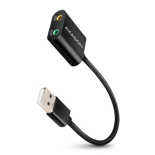 AXAGON USB External Sound Card - 15 cm Cable