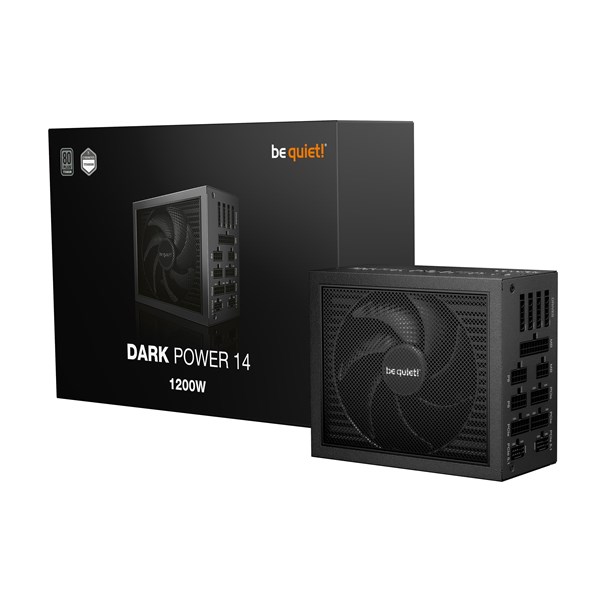 be quiet! Dark Power 14 Strömförsörjning - 1200 Watt - 140 mm - ATX 3.1 - 80 Plus Titanium certificate (upp till 90% effektivitet)