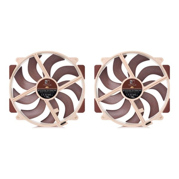 Noctua NF-A14X25R G2 PWM SX2 PP - system fan kit - Chassi fläkt - 140mm - Brun