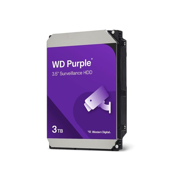 WD Purple - 3TB - Hårddisk - WD34PURZ - SATA-600 - 3,5"