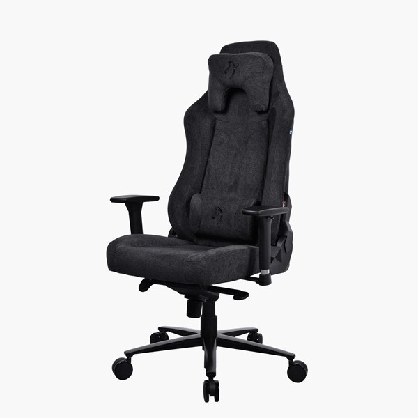 Arozzi Vernazza Soft Fabric Pure Black Kontorsstol - Svart - Upp till 140 kg