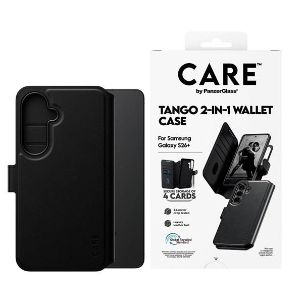 CARE by PanzerGlass Tango 2-in-1 Wallet Case w. Qi Samsung Galaxy S26+