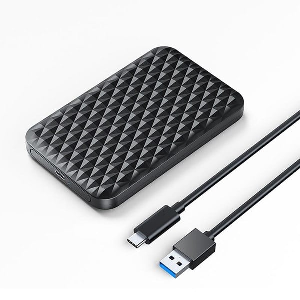 ORICO 2520C3-V1 2.5" HDD/SSD USB-C 5Gb/s Disk Drive - Black - 6TB - Hårddisk - 2520C3-V1-BK-EP