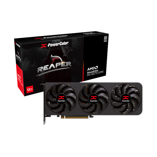 PowerColor Radeon RX 9070 GRE Reaper - 12GB GDDR6 RAM - Grafikkort