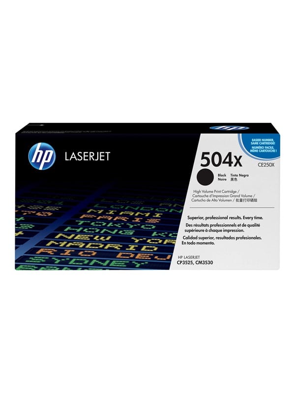 Produktfoto för HP 504X Tonerkassett Svart