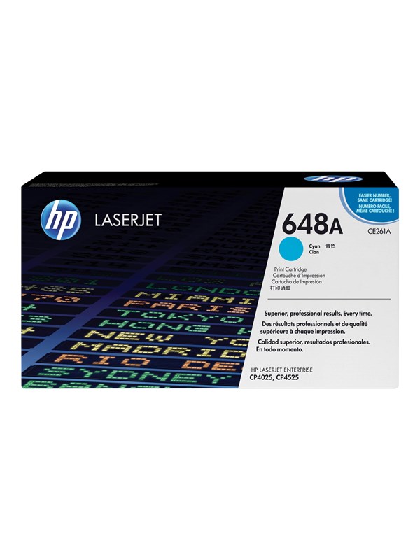 Produktfoto för HP Toner CE261A 648A 11K Cyan
