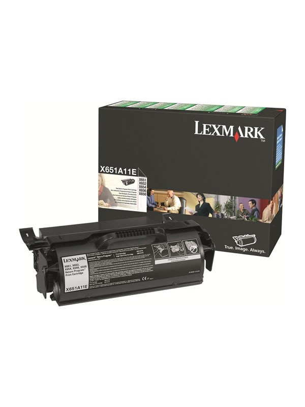 Lexmark X651A11E Toner Black - Tonerkassett Svart