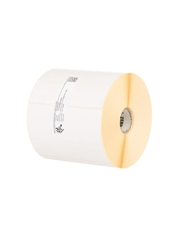 Produktfoto för Zebra 800284-605 Z-Perform 1000D Direct Thermal Paper Labels Uncoated Permanent Adhesive 25mm Core Perforation (12-Pack)