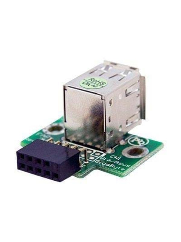 StarTech.com 2 Port USB Moderkort Sidhuvud Adapter