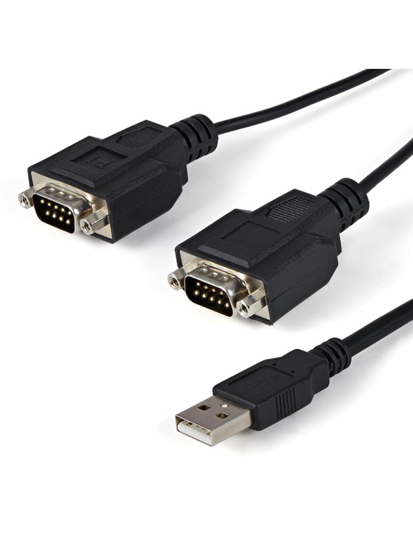 StarTech.com 2 Port FTDI USB till seriell RS232-adapterkabel med COM Retention - seriell adapter