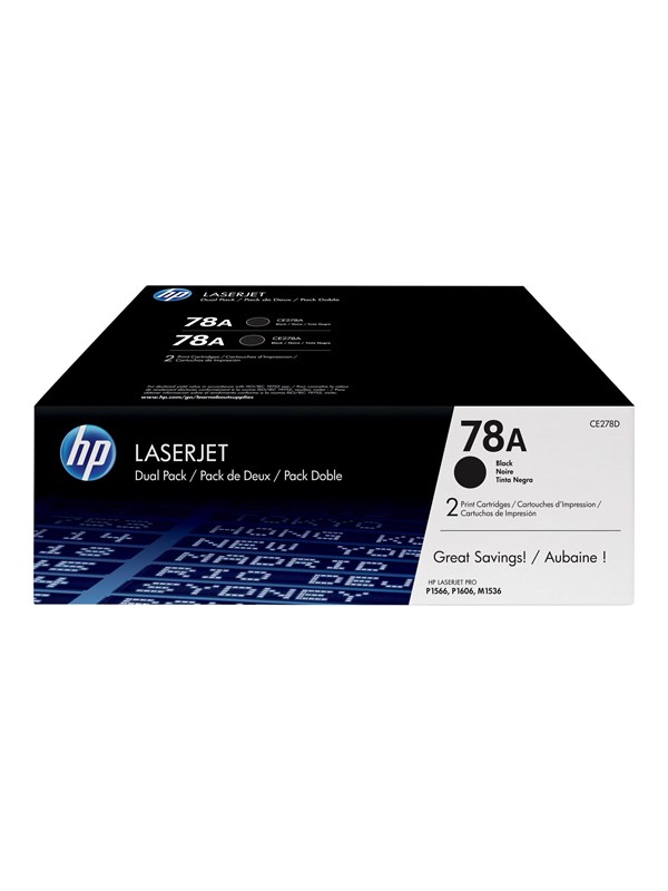 Produktfoto för HP Toner CE278AD 78A 4,2K Svart 2/FP