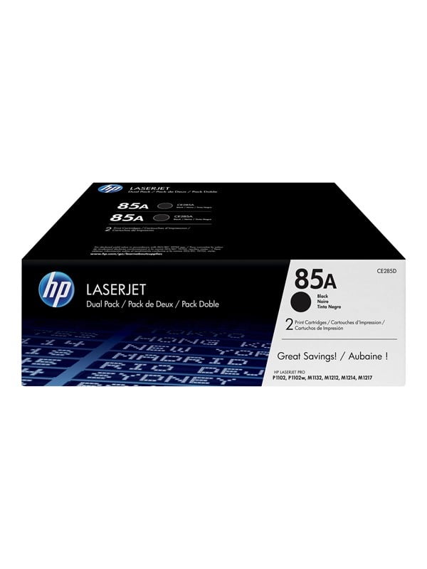 Produktfoto för HP Toner CE285AD 85A 3,2K Svart 2/FP