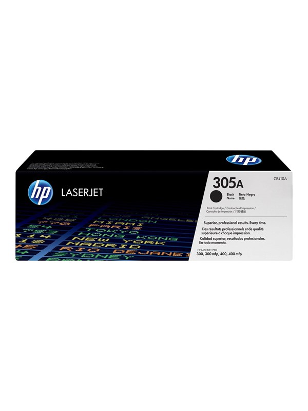 Produktfoto för Lasertoner HP 305A CE410A, 2 090 sidor, svart