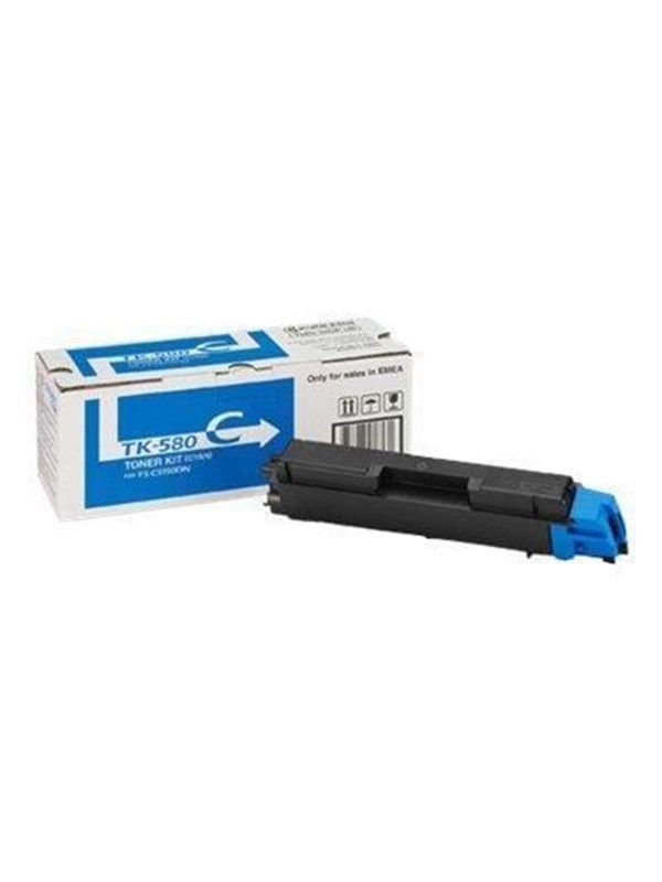 Produktfoto för Kyocera TK 580C - Cyan - original - tonerkassett - för ECOSYS P6021cdn, P6021cdn/KL3 FS-C5150DN, C5150DN/KL3
