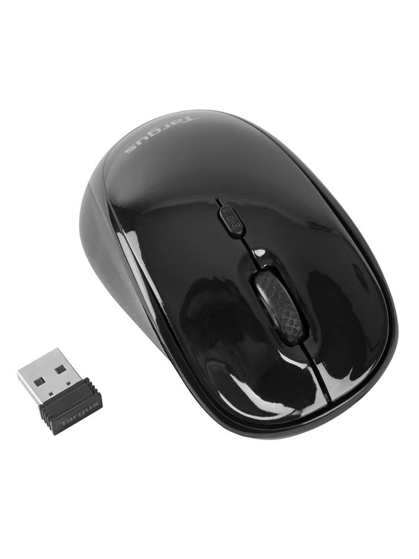 Targus Wireless Optical Mouse - mus - Mouse - Optic - 3 knappar - Svart