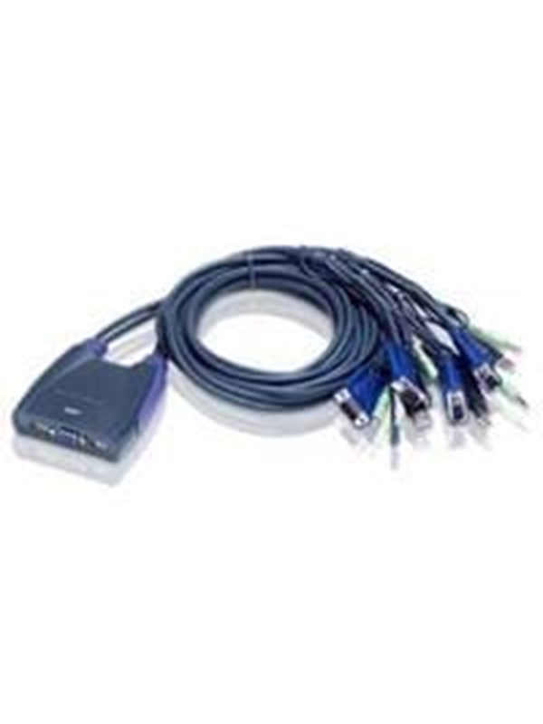 ATEN Petite CS64US - omkopplare för tangentbord/video/mus/ljud/USB - 4 portar