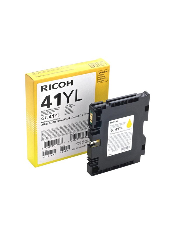 Ricoh toner gel yellow 600 pages - Bläckpatron Yellow