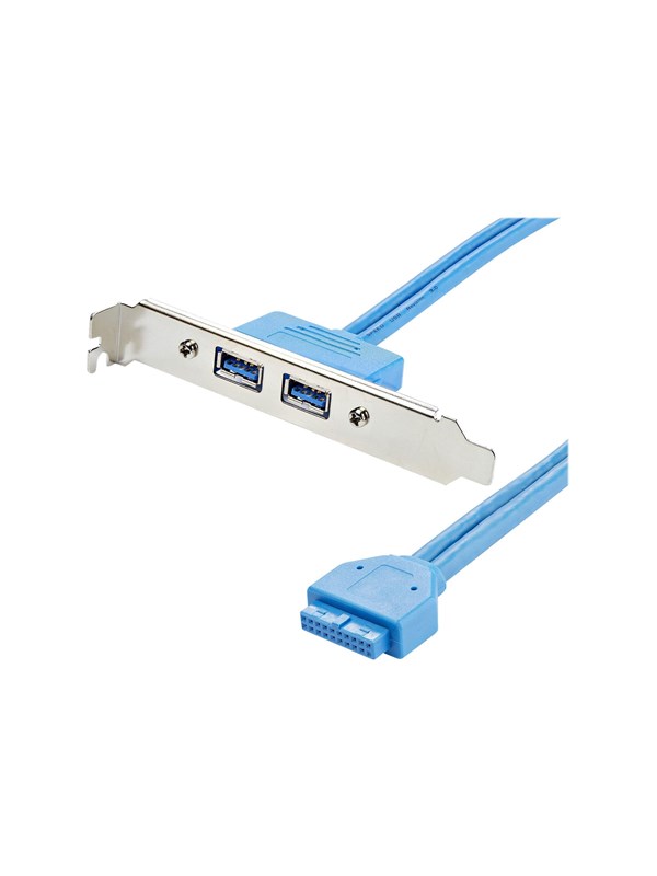 StarTech.com 2 Port USB 3.0 A Female Slot Plate Adapt