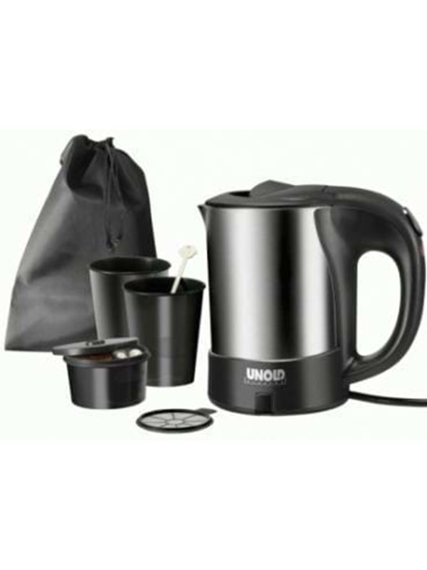 Unold Vattenkokare 18575 0.5L - Svart/borstat stål - 1000 W